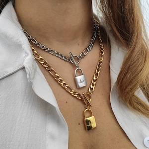 Dior Padlock Necklace Etsy Australia
