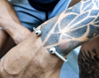 Weihnachtsgeschenke für Freund, Silber Herren Armband, Mann Geschenk, Armbänder für Männer, Herren Geschenk, Geschenk für Papa, Geschenk für ihn, Geschenk für Männer