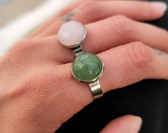 Moonstone ring, Agate ring, Carnelian ring, Onyx ring, Lapis lazuli ring, Stone ring, Witch ring, Jade ring, Gemstone ring