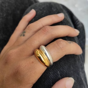 Best friend gifts, Dainty ring, Gift for her, Rings for Women, Gold Rings, Silver ring, Bridesmaid gift, Chevalier ring, Christmas gifts