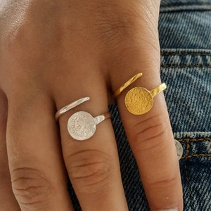 925 Sterling silver Phaistos ring , Coin ring , Phaistos disc ring , Greek jewelry Phaistos disc Ancient greek Greek mythology Phaistos disk