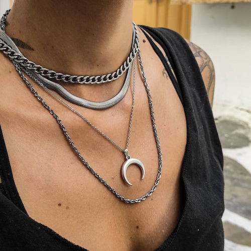 Crescent Moon Jewelry Silver Moon Phase 