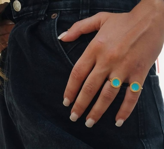 Etsy turquoise ring best sale