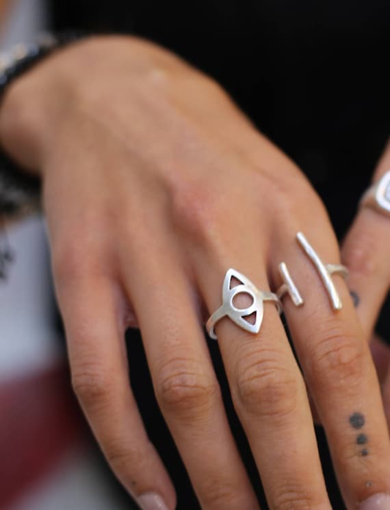 Evil eye ring Evil eye jewellery Greek jewellery Ring with evil eye Ring for protection evil eye  Gold evil eye ring Silver evil eye ring