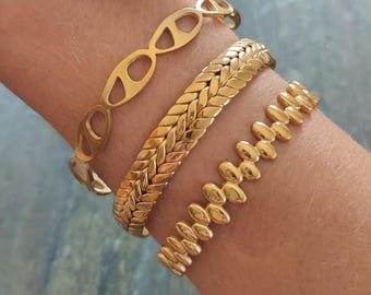 Gold cuff bracelet, Minimalist bracelet, Everyday bracelet, Bangle bracelet, Dainty gold bracelet, Gift for her