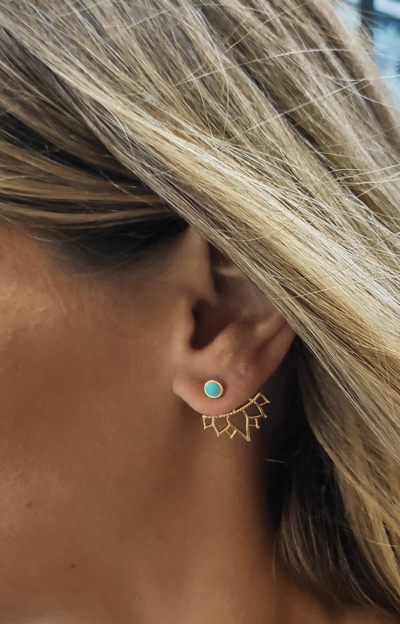 Cool earrings gold deals