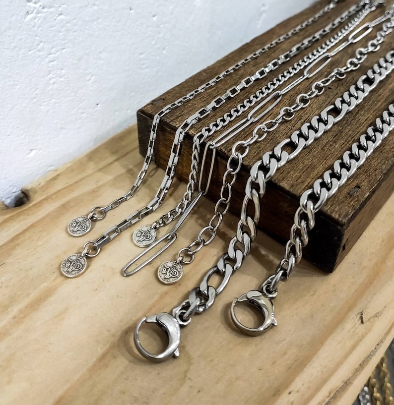 Gold Chain Bracelet Silver Chain Bracelet Gift for Her Mens Etsy