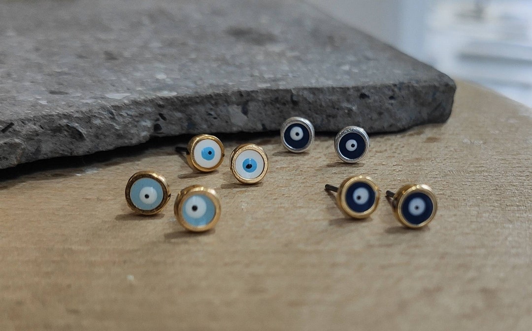 Orecchini per borchie in oro, orecchini per borchie minuscole