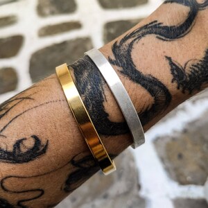 Pulseira de ouro, Pulseira de prata, Pulseira de prata, Presente para melhor amiga, Presente de formatura, Presente para ela, Joias modernas, Pulseira masculina imagem 6