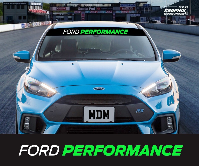 Gloss Mid Blue Universal Car Sun Strip Performance Blue