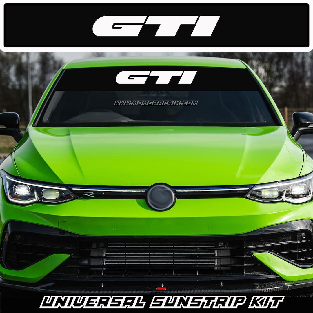 Volkswagen GTI Sunstrip Will Fit Golf ID.3 Beetle Polo Passat Scirocco ...