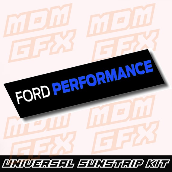 Bande Pare-soleil Pour Pare-brise Ford Kuga ST-Line (2009-2020) - Autocollant PVC Noir Brillant - Réduit L'éblouissement Et Décore