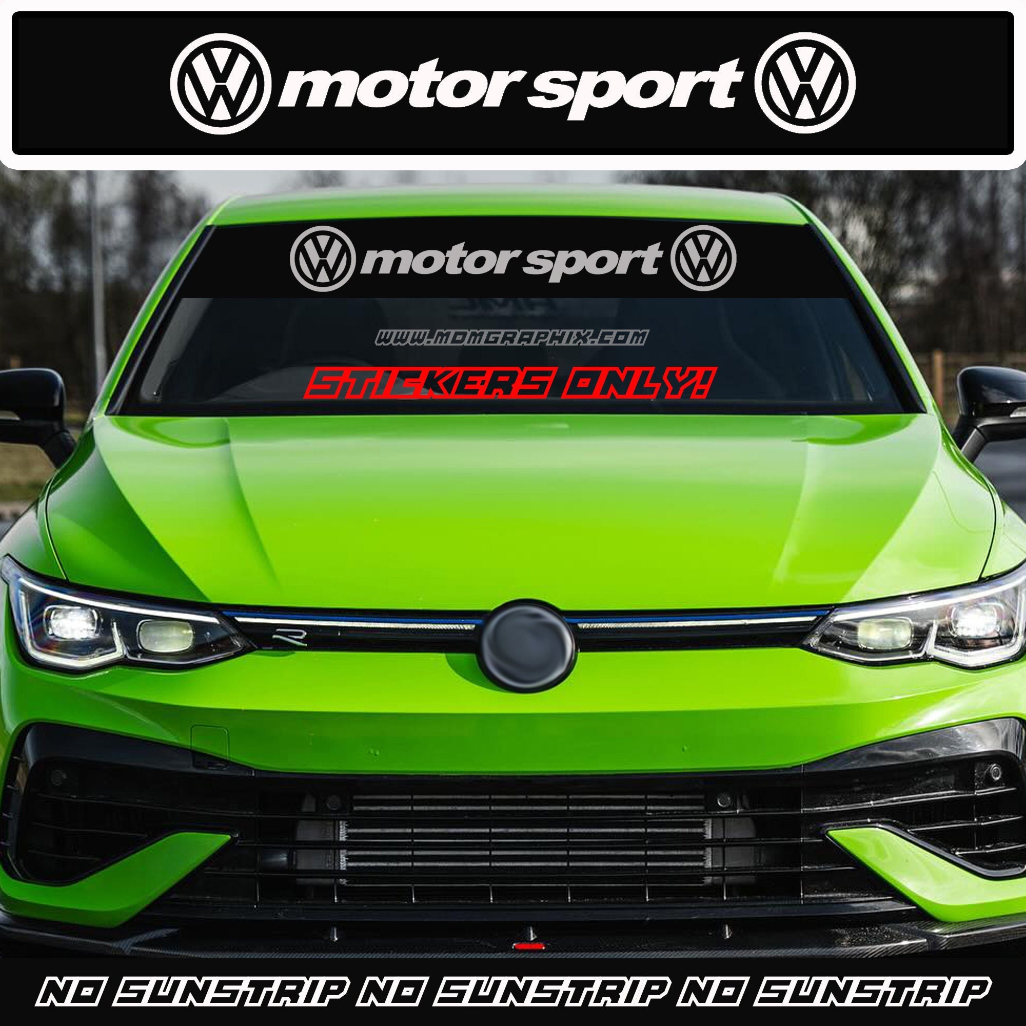 Decal Polo Gti GTE Badge Colour Change Decals For VW Golf Mk7