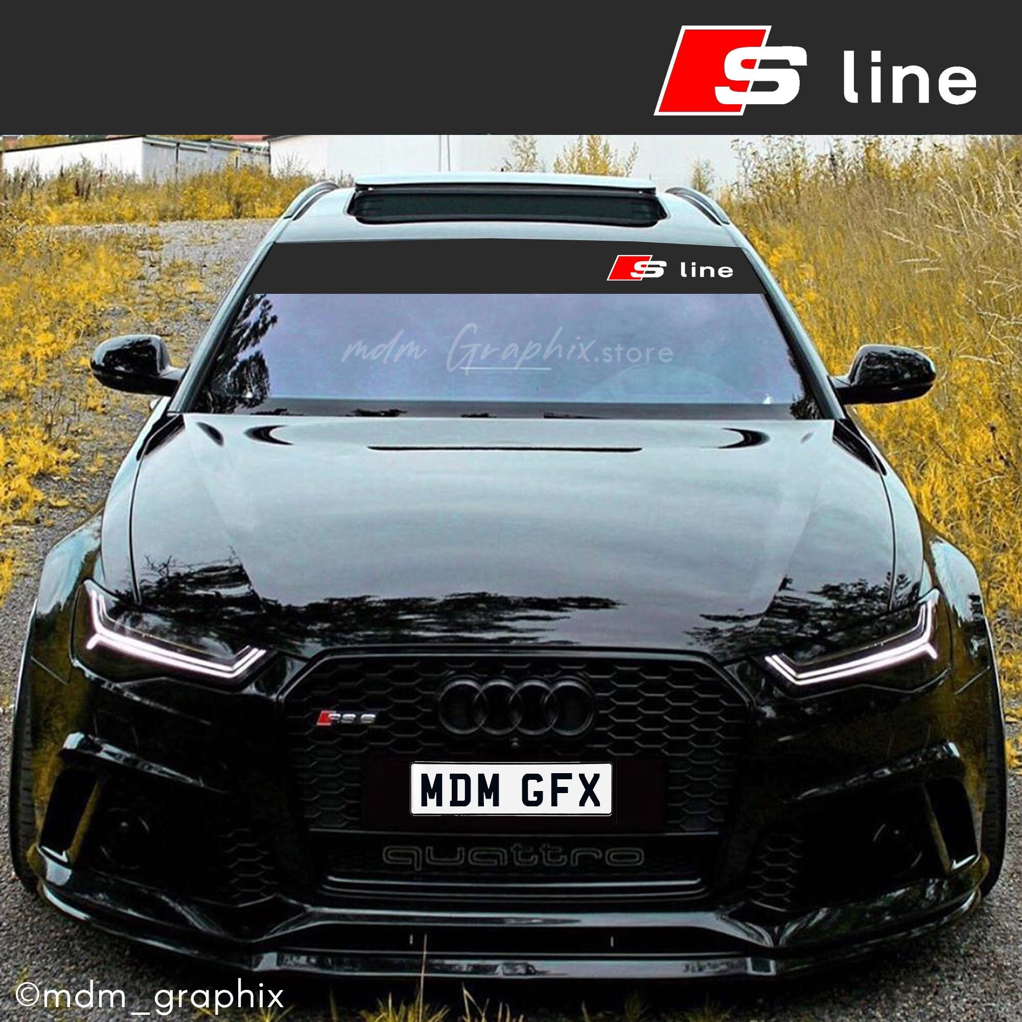 Audi Sline Universal Sunstrip RS3R8TTSTTRSTTA3 - Etsy UK