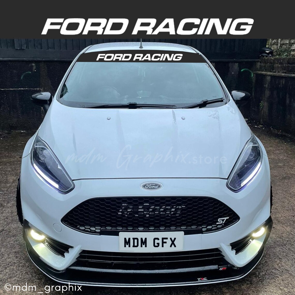 Ford Racing Sunstrip Universal Fits Any Ford | Etsy