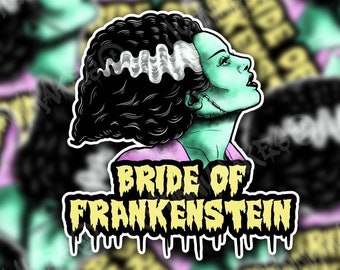 Bride of Frankenstein (Universal Monsters) Sticker or Magnet