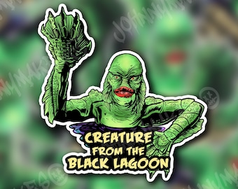Creature from the Black Lagoon (Universal Monsters) Sticker or Magnet