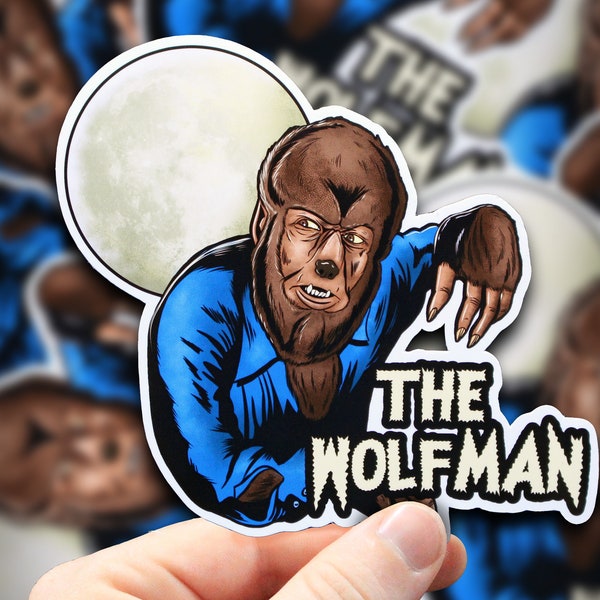 The Wolfman (Universal Monsters) Sticker or Magnet