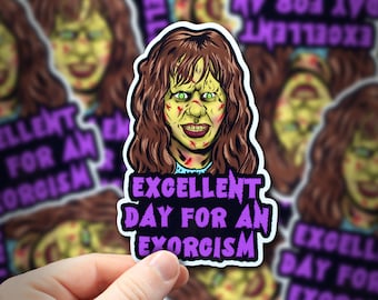 Regan Exorcist Horror Sticker or Magnet