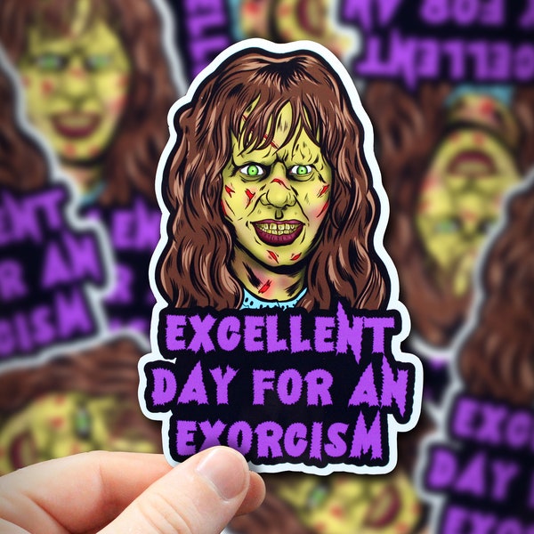 Regan Exorcist Horror Sticker or Magnet