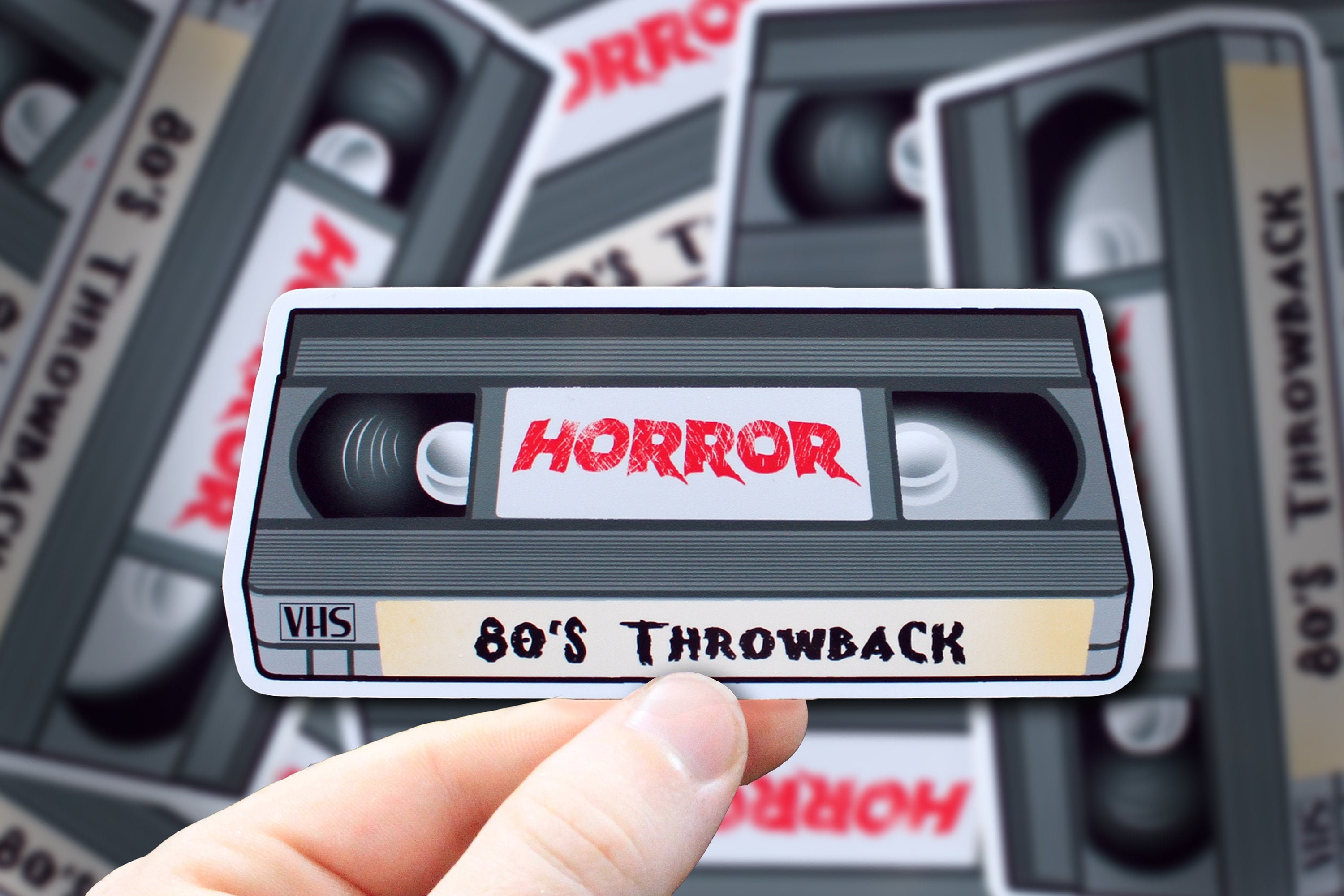 80's Throwback Horror VHS Tape Sticker or Magnet - Etsy