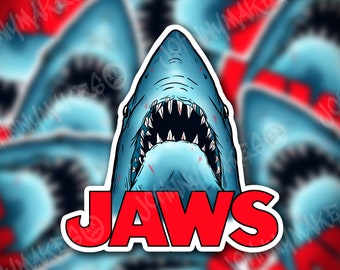 JAWS Shark Sticker or Magnet