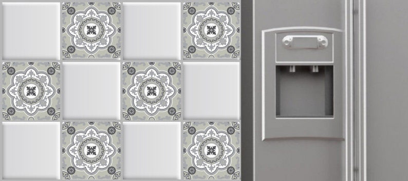 Tile Stickers Pack Of 12 Pcs For Kitchen Bathroom Backsplash Etsy