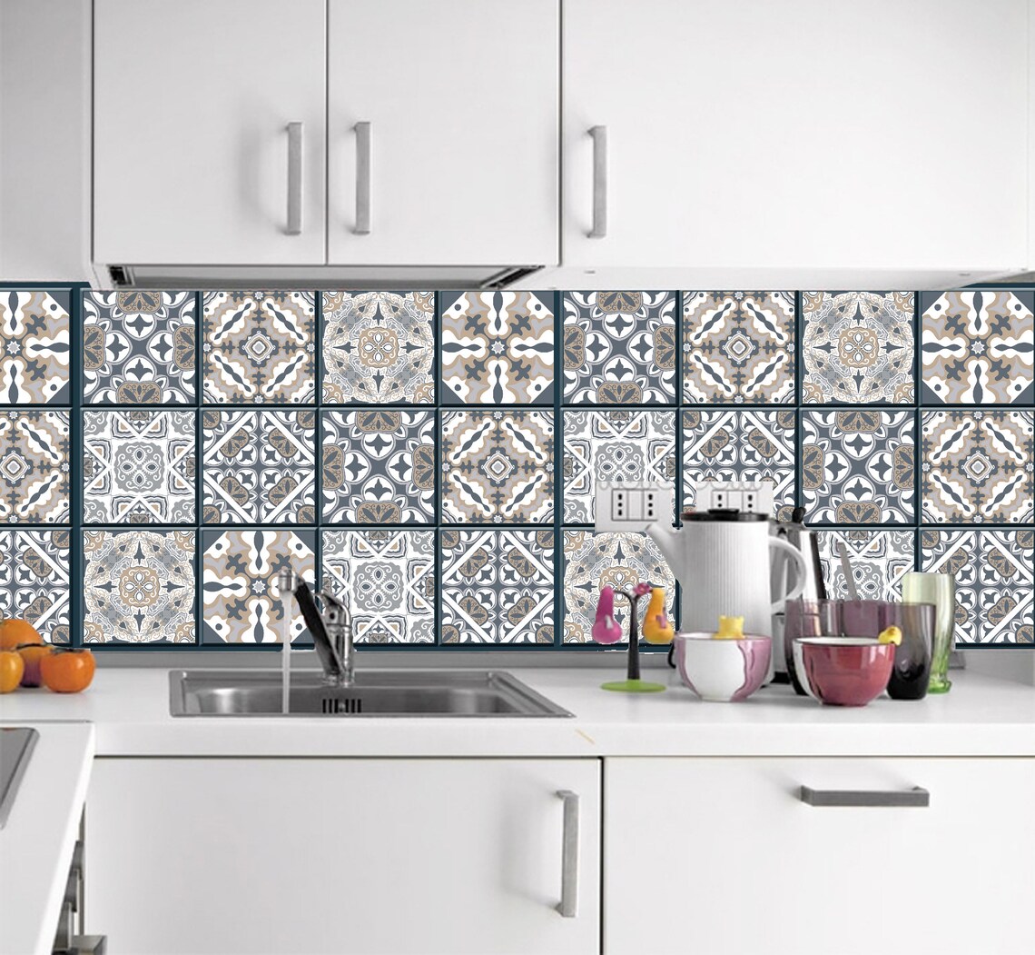 Fliesenaufkleber für Küche Bad Backsplash Kamin Boden Peel and | Etsy