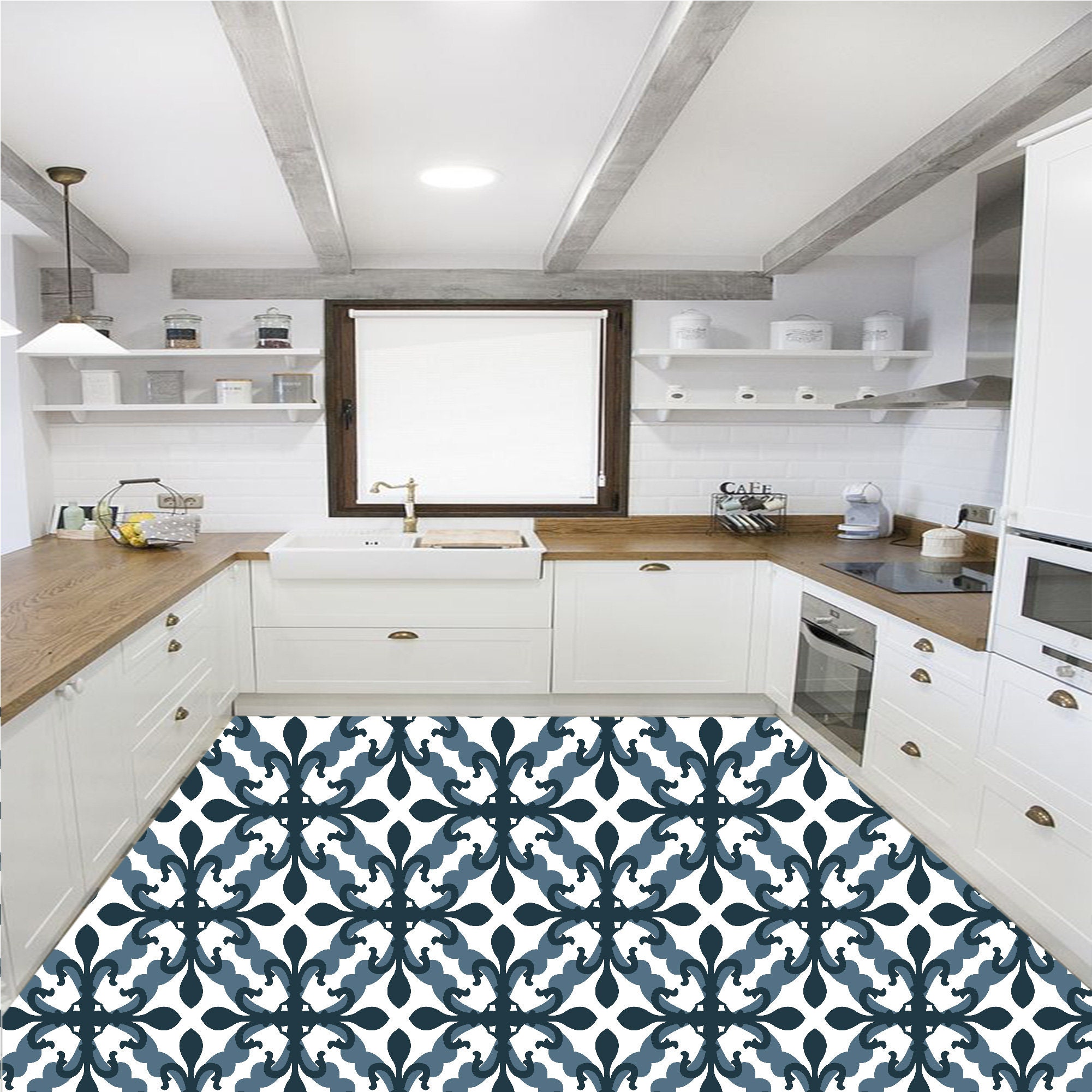 Vintage Kitchen tile stickers for bathroom backsplash Etsy