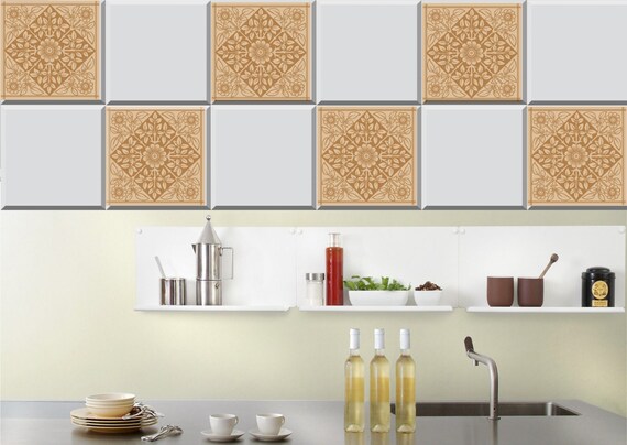 Talavera Tile Stickers Pack Of 24 Pcs For Kitchen Bathroom Etsy