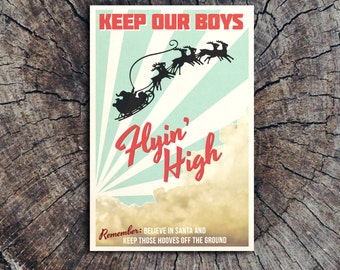 Keep Our Boys Flyin' High // Postcard