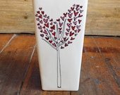 Personalised Heart Tree Wedding Vase