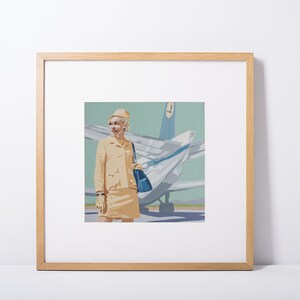 C/ The Golden Age of Travel / retro / mod / vintage / 60&#39;s style / mid century / art print