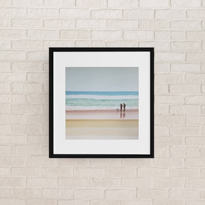 E / Beach walk / seascape / sea / beach / dog walk / landscape / glicee fine art print / modern