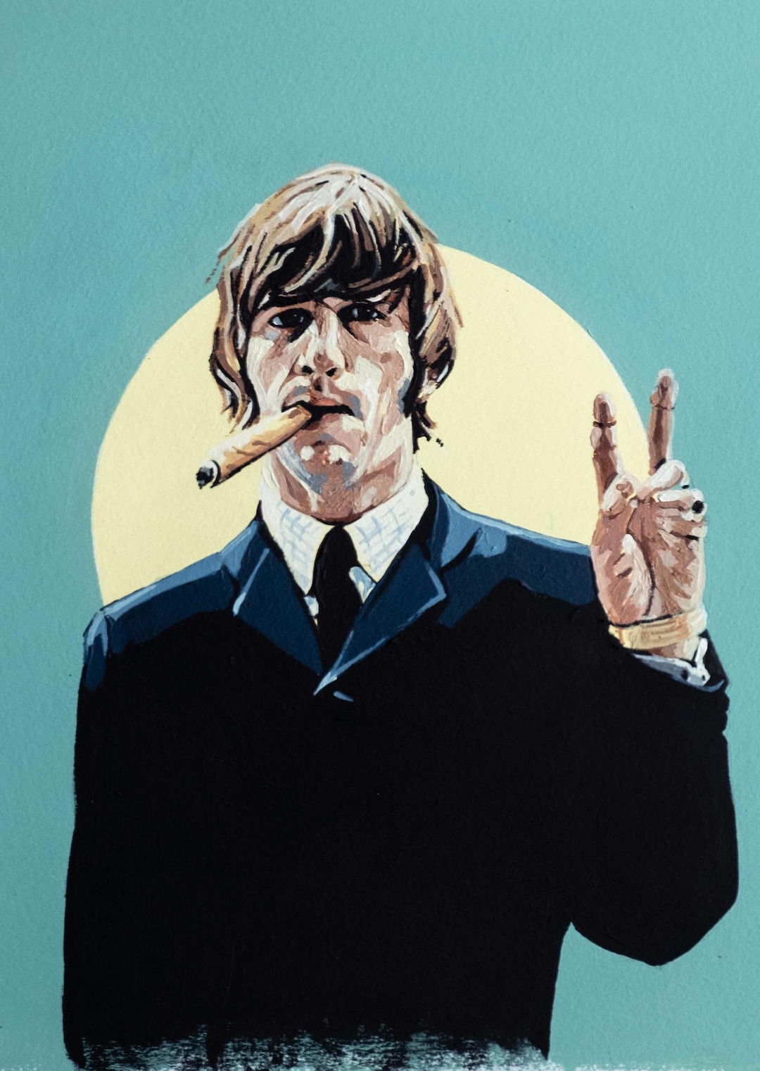 Ringo Circle - the Beatles - Ringo Starr / Print From Painting / Art ...