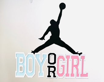 Jordan cake topper, jordan cupcake topper, jordan gifts, jordan party, gender reveal, jordan decorations, jordan party decorations