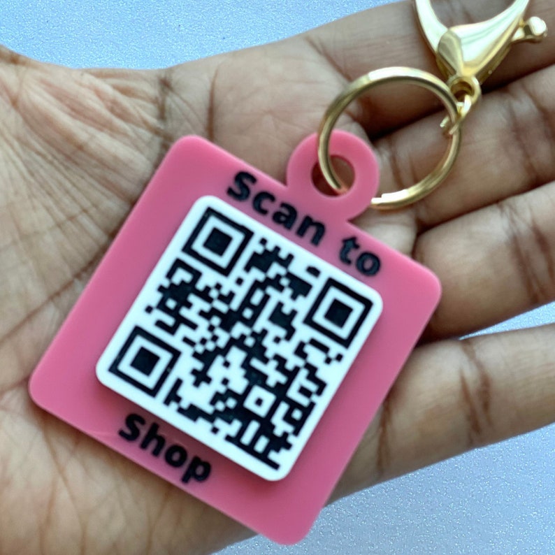 QR Code Keychain Acrylic QR Code Keychain Acrylic Key Chain Etsy UK