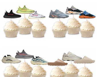 Yeezy Cupcake toppers, Yeezy party, yeezy season, Kanye west, yeezy, Kanye party, Kanye west party, Jordan cupcake topper