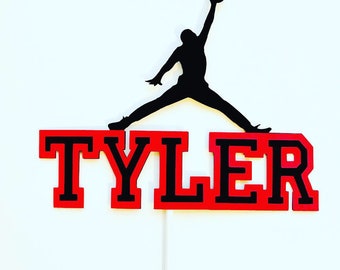Jordan cake topper, jordan cupcake topper, jordan gifts, jordan party, sneaker head, jordan decorations, jordan party decorations