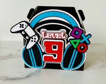 Video game gable box, gaming party box, video game party, gaming party