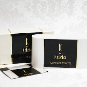 K de Krizia Perfumed Soap, K de Krizia Savon De Toilette, Perfumed Soap K de Krizia, Perfumed Soaps, Vintage Perfumed Soap K de Krizia