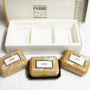 Gianfranco Ferre Perfumed Soap, Vintage Perfumed Soaps, Classic Perfumed Soap Gianfranco, Luxury Perfumed Soaps, Perfumed Soap Gift Sets