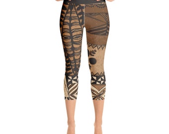 Yoga Capri Leggings - Tonga