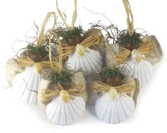 Hawaiian Tapa Christmas Angel (Set of 5)