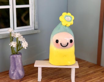 Susie Q Handmade yellow and aqua Flower Sprite