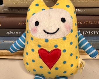 Yellow plushie sprite, sprite baby toy