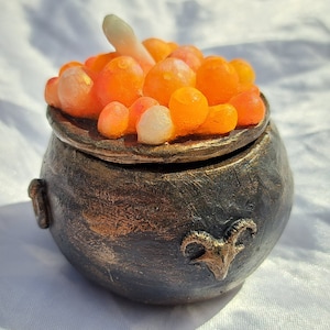 Orange Bubble Cauldron Trinket/Ring Box