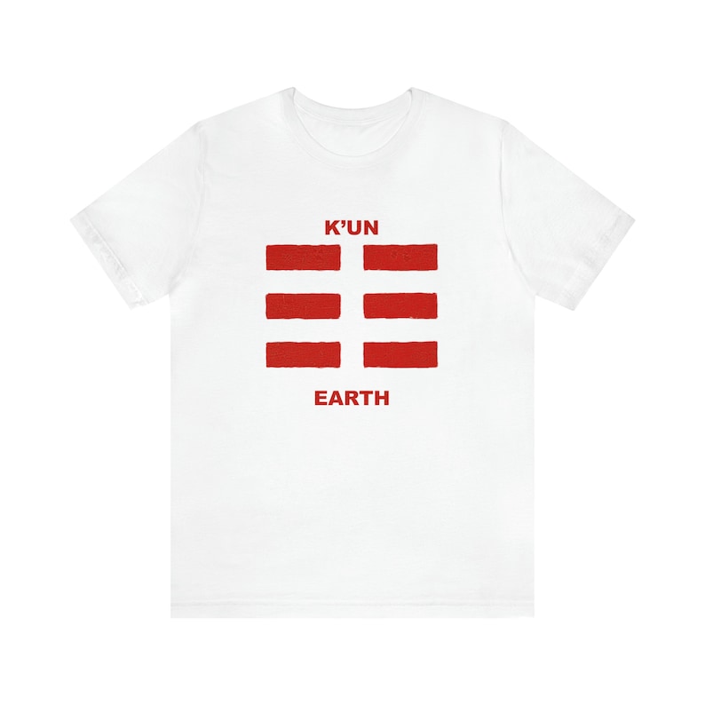I Ching Trigram K'un Earth Tshirt, Taoist Symbol, Tai Chi Shirt, Yoga Shirt, Chinese Taoism