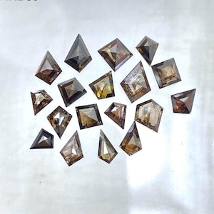 1 Ct Soop Drachenform Naturdiamant Lot Brown Shade Farbe Diamant Lot J34ND80