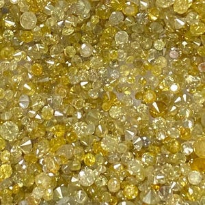 1.4 MM to 1.6 MM Natural Yellow Round cut Diamond, Natural Loose Round cut Yellow color Diamond, Round cut Fancy Yellow Diamond